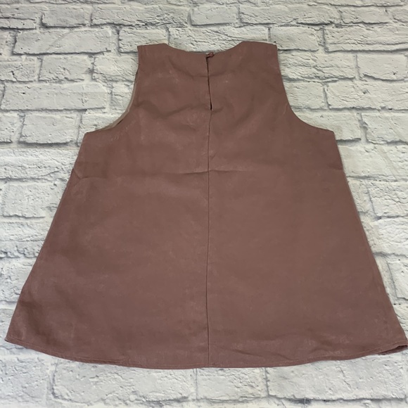 GILLI Mauve Pink dressy Tank Top. Size Small. Layered - Picture 5 of 10